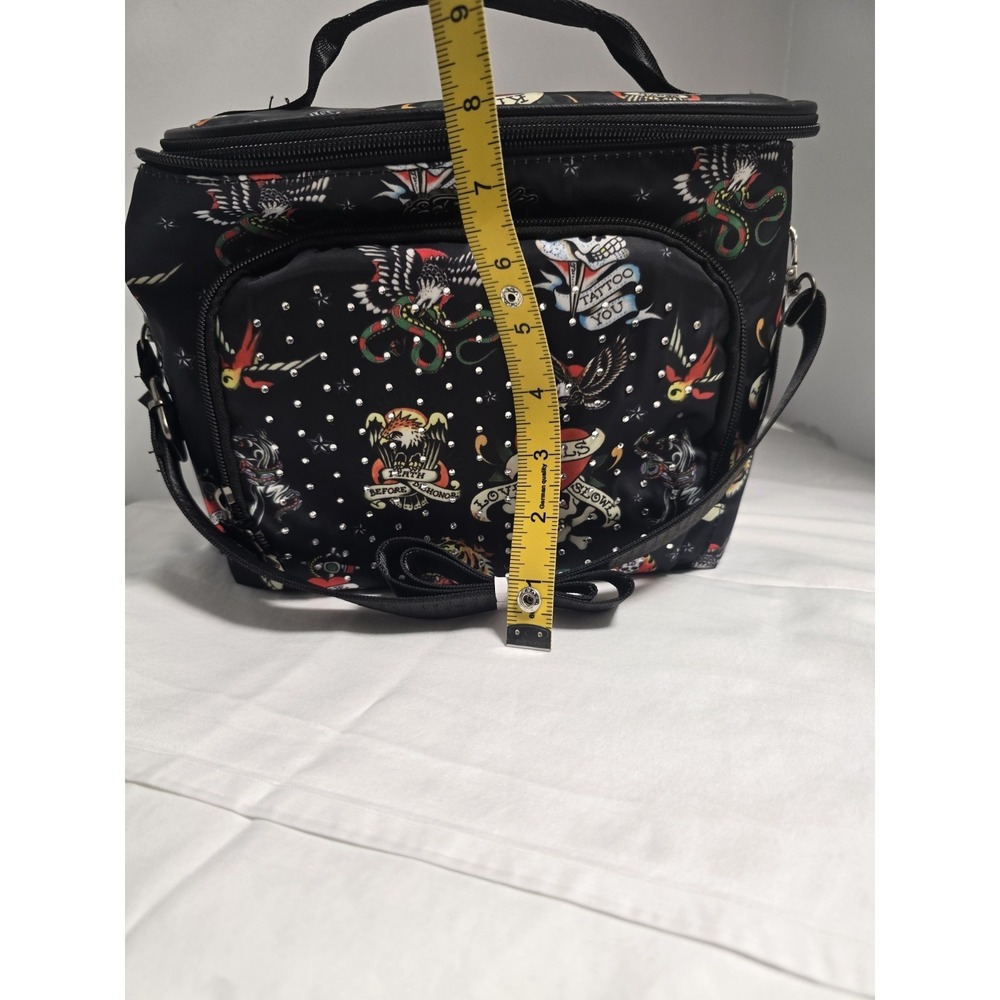 Ed Hardy Rhinestones Cooler Lunch Box With 2 Containers And Starp
